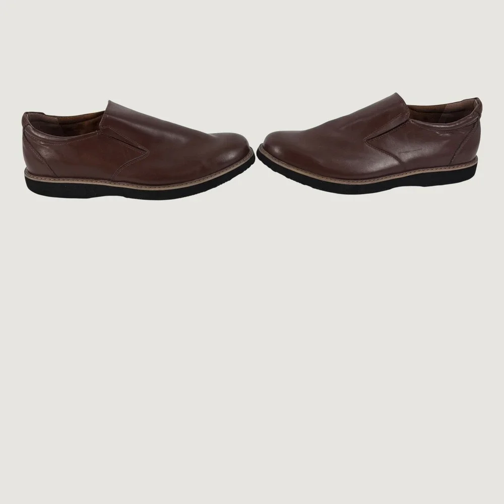 Deer Stags Loafers Mens 15M Brown Slip On S.U.P.R.O. Sock Comfort Shoes